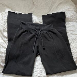 Harlow Black Flare Y2K Sweatpants